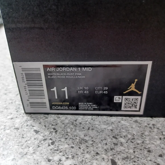 Nike Air Jordan 1 Mid Sneakers Shoes - Picture 10 of 11